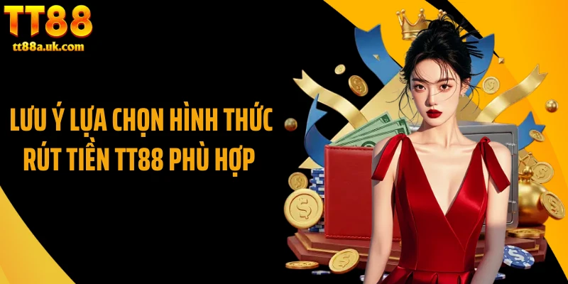 Lưu ý lựa chọn hình thức rút tiền TT88 phù hợp 