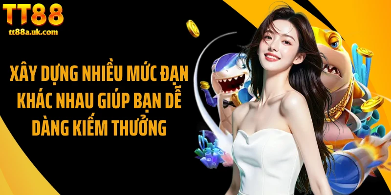 Xây dựng nhiều mức đạn khác nhau giúp bạn dễ dàng kiếm thưởng